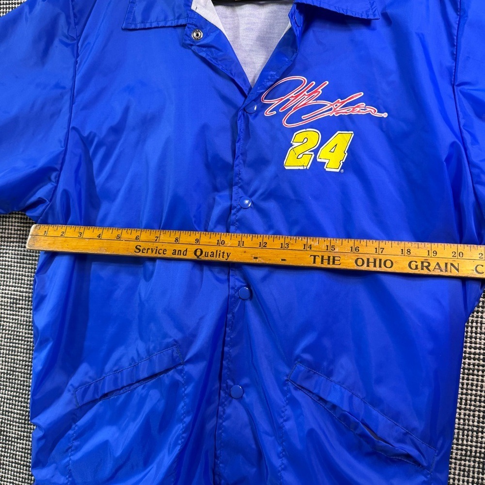 VINTAGE NASCAR Windbreaker‎ Jeff Gordon #24 Jacket Men's Oversized Size Small - Picture 8 of 11